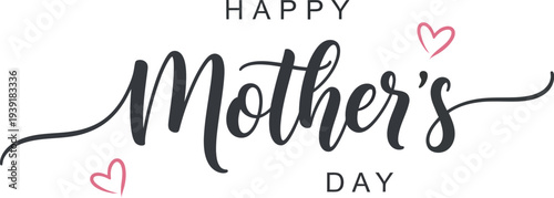 Happy Mother's Day elegant script lettering