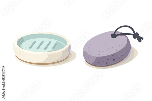 Small dishes placed next to each other on a white background showing
