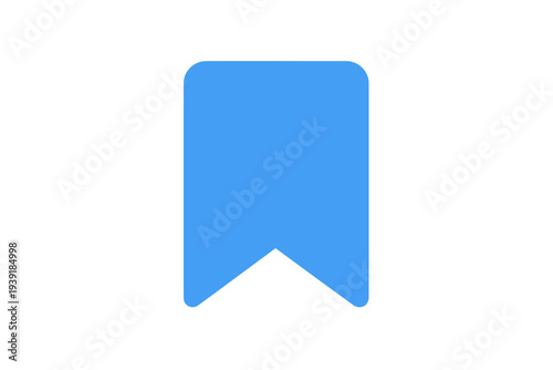Simple blue bookmark design suitable for various uses in reading