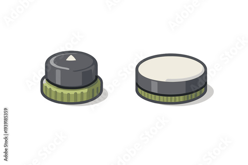 Knobs for control and adjustment in a technical setting with a simple