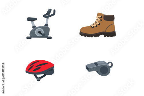 Different types of equipment and gear for various physical activities