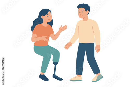 Friends talking and sharing a moment during a casual conversation in a