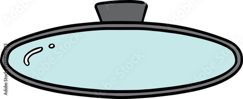 Hand drawn illustration of rear view mirror