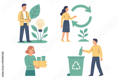 People engage in activities supporting the environment in various ways