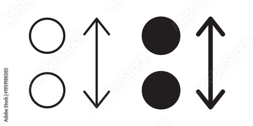 Apps sort icon vector illustration designs pack. EPS10