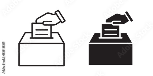 Ballot icon vector illustration designs pack. EPS10