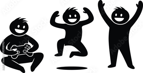 Three cartoon characters playing frisbee with joyful expressions