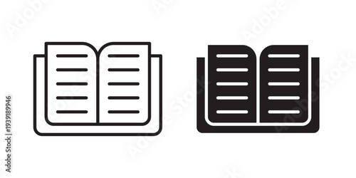 Book icon vector illustration designs pack. EPS10