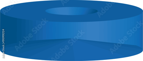 Abstract 3D Geometry Elements Made of Polished Metal with Rainbow Gradient Colors on White