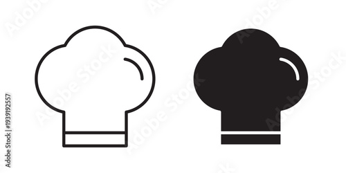 Chef hat icon vector illustration designs pack. EPS10