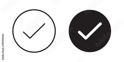 Check icon vector illustration designs pack. EPS10