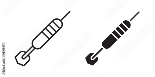 Dart icon vector illustration designs pack. EPS10