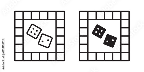 Game board icon vector illustration designs pack. EPS10