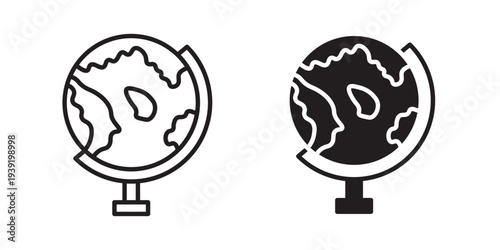 Globe icon vector illustration designs pack. EPS10