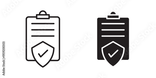 Insurance Document icon vector illustration designs pack. EPS10