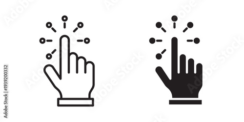 Interactive icon vector illustration designs pack. EPS10