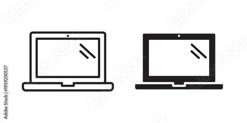 Laptop icon vector illustration designs pack. EPS10