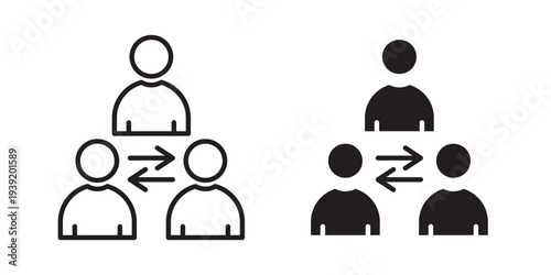 Mediator icon vector illustration designs pack. EPS10