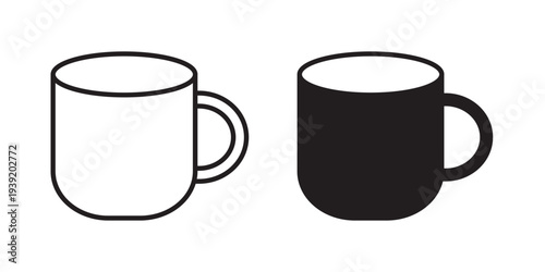 Mug icon vector illustration designs pack. EPS10