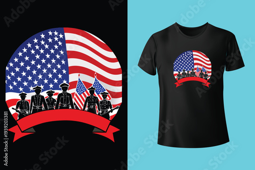 Fully editable vector illustration (Editable AI) and EPS outline Ultimate Soldier Courageous T shirt design an image suitable for t-shirt graphic, poster or print design, the package is 4500x5400px