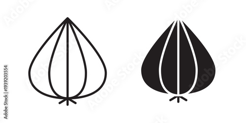 Onion icon vector illustration designs pack. EPS10