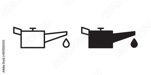 Oil can icon vector illustration designs pack. EPS10