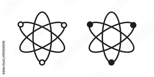 Physics icon vector illustration designs pack. EPS10