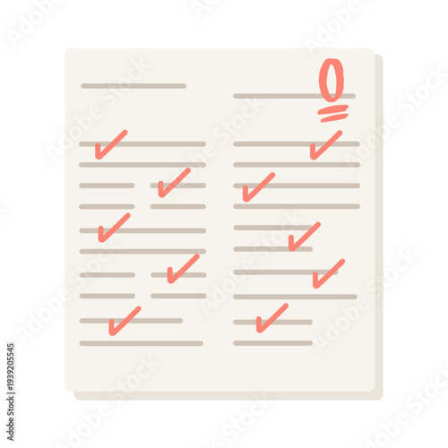 0点の答案用紙　イラスト