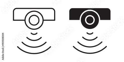 Sensor icon vector illustration designs pack. EPS10