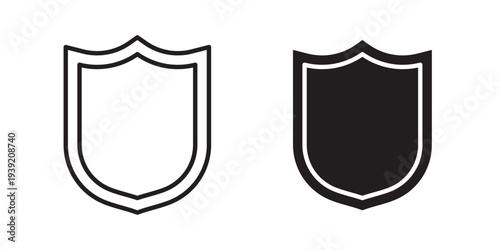 Shield icon vector illustration designs pack. EPS10