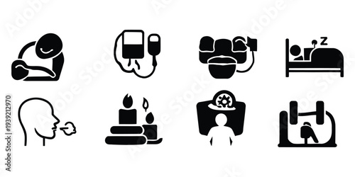 sleep, rest silhouette vector file