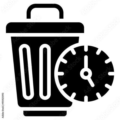 Waste Time  Icon Element For Design