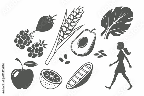 Fresh Fruit Salad Illustration