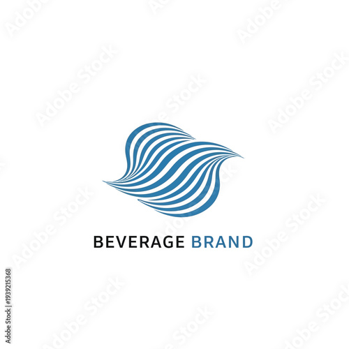 Abstract flowing blue and white lines forming bird shape, fluid motion and energy