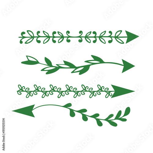 Set of green leaf icons. Leaves of trees and plants. Leaves icon. Collection green leaf. Elements design for natural, eco, bio, vegan labels. Vector