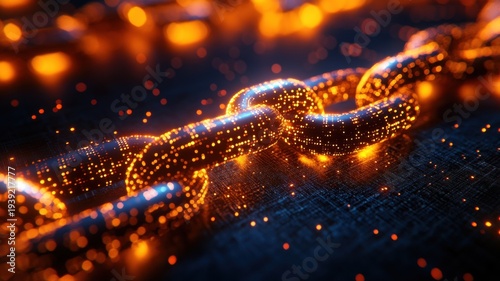 Blockchain Technology Abstract Connection blockchain technology connection abstract digital data IoT