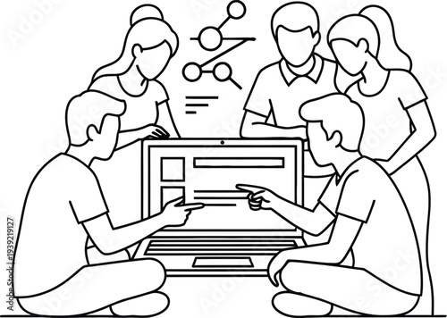 Team collaboration on a computer project