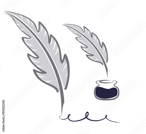 The symbol of Ink and feather.