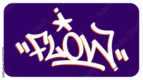 Flow Graffiti Tag Capturing the Seamless Rhythm and Smooth Performance of Elite Athletes in Their Prime.