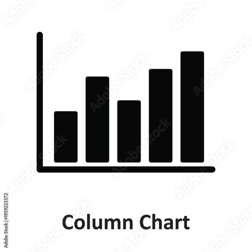 Column Chart Vector icon which can easily modify or edit