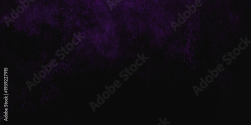 Freeze motion explosion of purple powder dust on a black background. abstract background with a textured gradient effect, suitable for wallpapers or graphic designs. Purple Smoke Cloudscape Texture.
