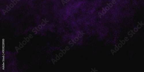 Freeze motion explosion of purple powder dust on a black background. abstract background with a textured gradient effect, suitable for wallpapers or graphic designs. Purple Smoke Cloudscape Texture.