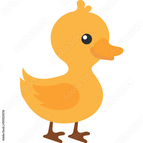 Cute Baby Duck Illustration