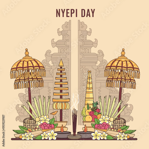 Nyepi Day Bali Celebration: Ogoh-ogoh Parade, Offerings, and Balinese Gate