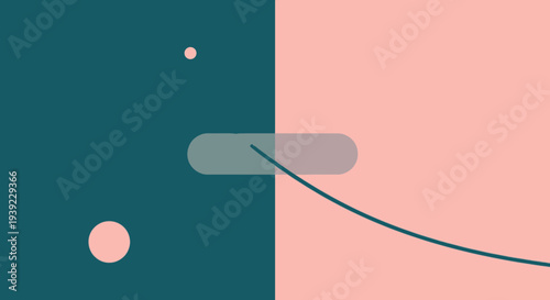 Abstract shapes and curves with a minimalist design a striking silhouette