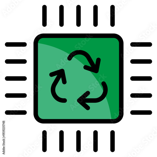 Electronic Waste  Icon Element For Design