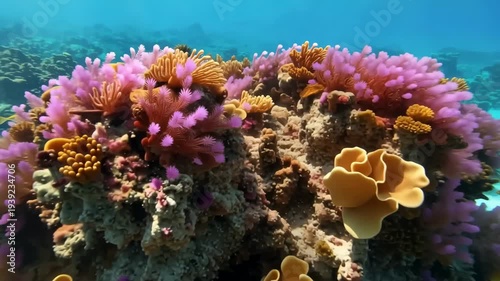 Vibrant coral reef ecosystem underwater world colorful marine life scenery breathtaking ocean biodiversity