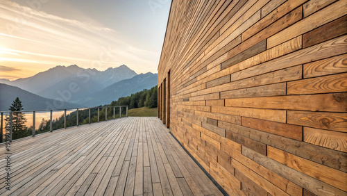 wooden bridge over the river