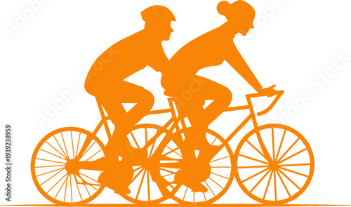 Create a realistic couple vector art with white background.