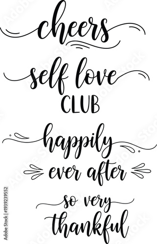 Inspirational quotes on a white background for self-reflection and positivity